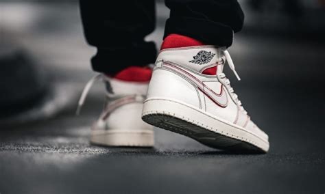 nike air jordan 1 weiß rot|jordan 1 high heels.